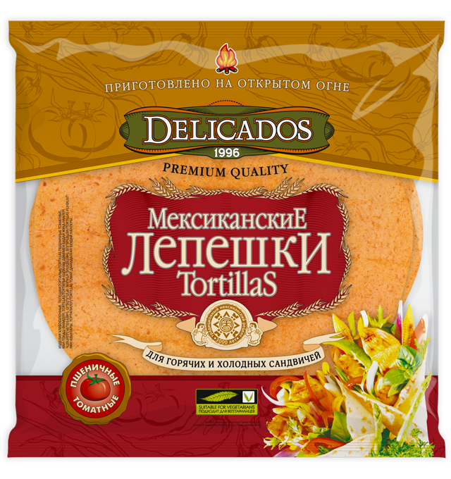 Delicados Тортильи Томат Face (Tiny)