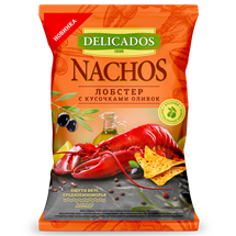 DELICADOS Начос Лобстер с кусочками оливок
