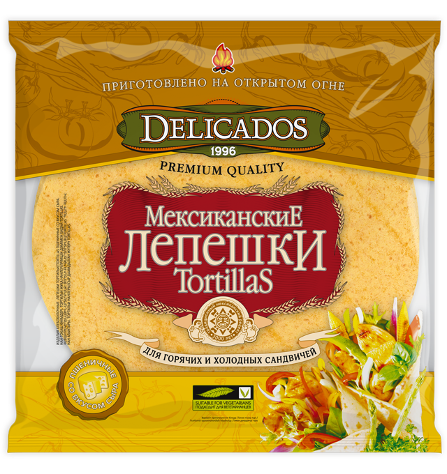 Delicados Тортильи Сыр Face (Tiny)