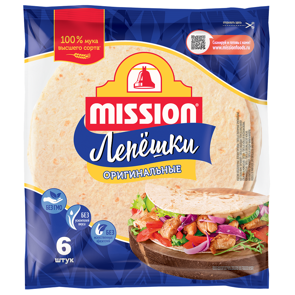 Пшеничные Лепёшки MISSION Оригинальные